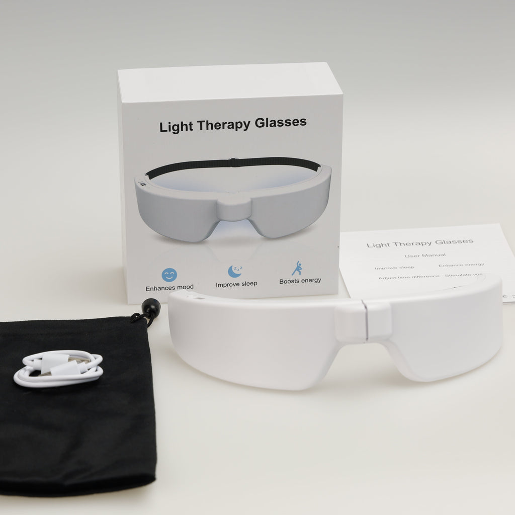 Simpliva lichttherapiebril opladen via USB-C