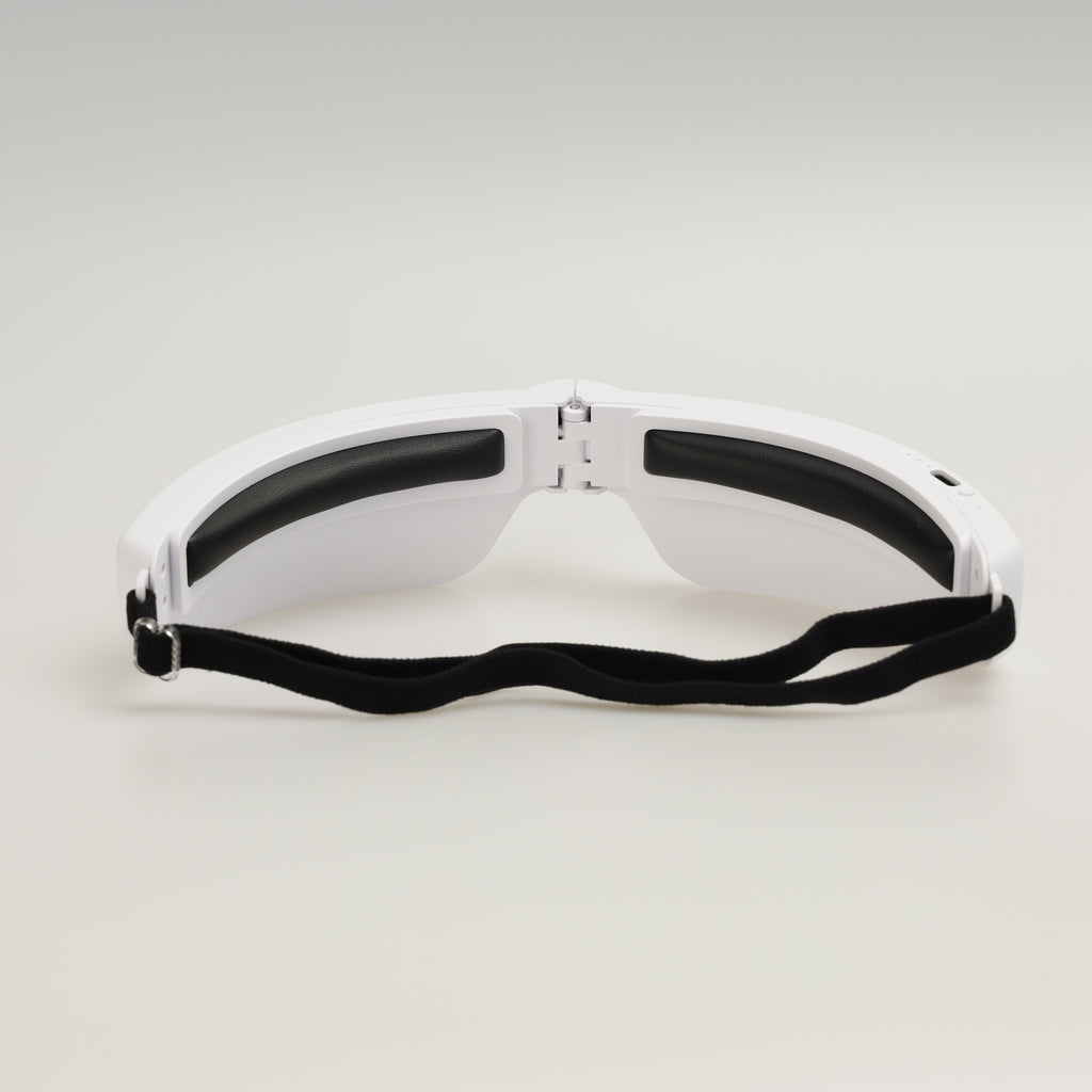 Lichttherapiebril van de achterkant.